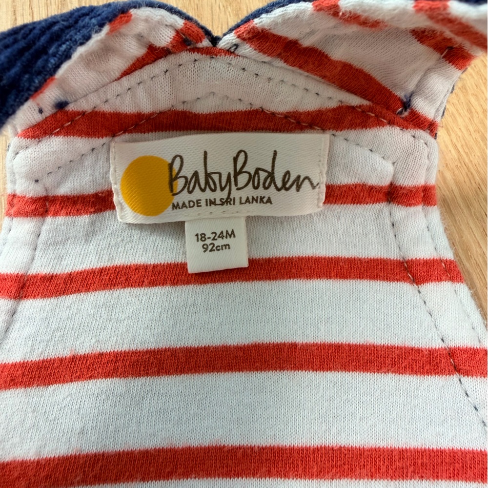 Mini Boden Navy Corduroy Overalls 18-24 Months Toddler Dungarees - Picture 3 of 5
